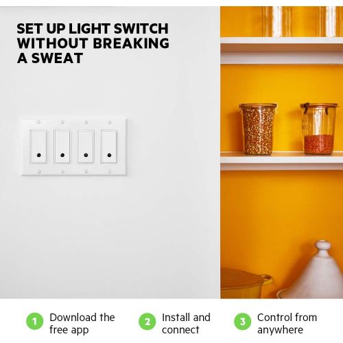  [아마존베스트]WeMo Wemo Light Switch, WiFi enabled, Works with Alexa and the Google Assistant (F7C030fc)