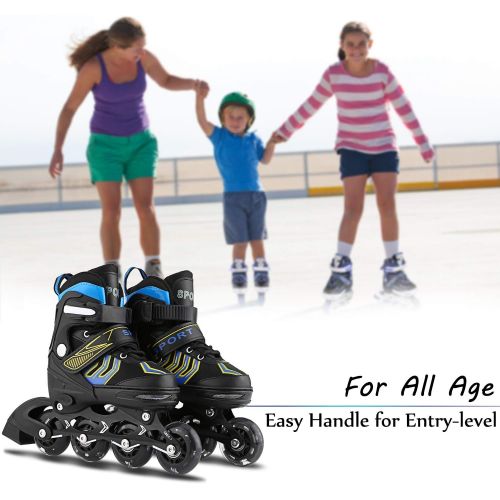  WeSkate Inline Skates Roller Shoes with Adjustable Size and Light up Wheel Fun Flashing for Boys Girls Toddlers Kids Children