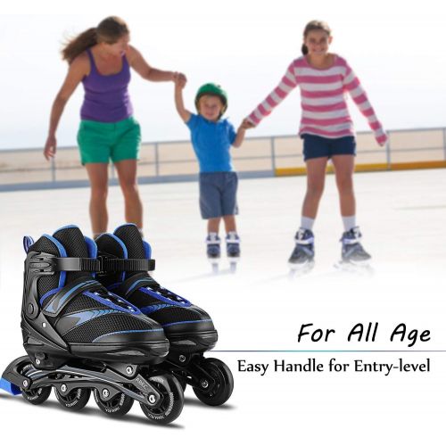  WeSkate Inline Skates Adults, Adjustable Roller Skates for Teens Women Men