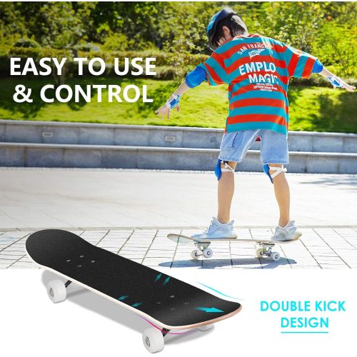  WeSkate Skateboards for Beginners, 31 Inch Complete Skateboard for Kids Teens Adults