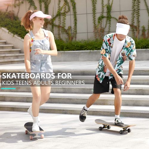  WeSkate Skateboards for Beginners, 31 Inch Complete Skateboard for Kids Teens Adults