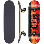 WeSkate Skateboards for Beginners, 31x8 Complete Skateboard for Kids Teens & Adults, ABEC-11 Bearing 7 Layer Canadian Maple Double Kick Deck Concave Trick Skateboard