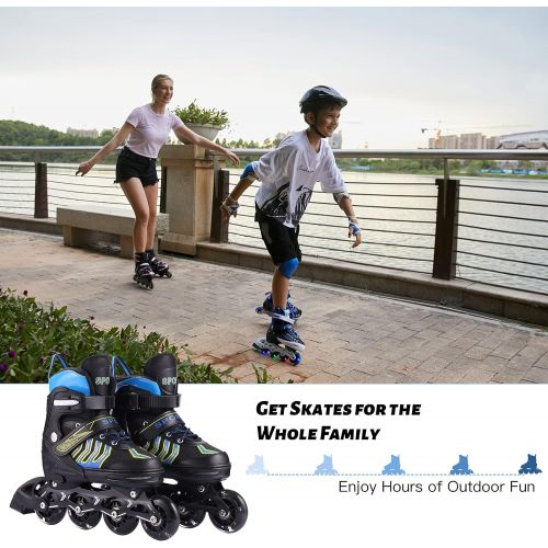  Weskate Adjustable Inline Skates for Kids and Adults Roller Women Blades with Light Up Wheels for Girls Boy Beginner Blades Roller Skates for Outdoor and Indoor