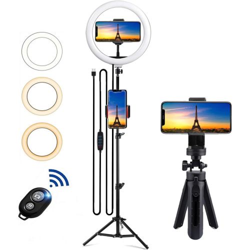  [아마존베스트]WeYingLe Premium Phone Tripod, Flexible Tripod Compatible with Phone/Android Samsung Mini Tripod Stand Holder for Camera Mobile Cell Phone 10