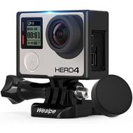 [아마존베스트]Wealpe Frame Housing with Lens Cap Compatible with GoPro Hero 4, 3+, 3 Cameras