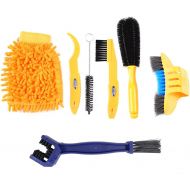 [아마존베스트]Weanas 7pcs Bike Cleaning Tools Set/Bicycle Brush Kit with Bike Chain Scrubber Suitable Mountain, Road, City