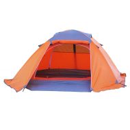 Weanas Pirny Outdoor Camping Tent Easy Set Up 2-3 Person Light Weight Tent Double Layer Aluminum Pole (Orange)