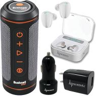 Bushnell Wingman 2 GPS Golf Speaker with White Earbuds +Wall/Car Adapters Bundle