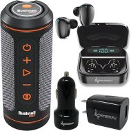 Bushnell Wingman 2 GPS Golf Speaker with Black Earbuds +Wall/Car Adapters Bundle