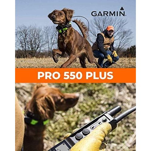  Garmin Pro 550 Plus, (Handheld Only) Dog Training System with Wearable4U Power Pack Bundle