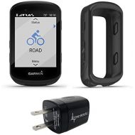 Wearable4U Garmin Edge 530 GPS Cycling Computer with Included Original Garmin Silicone Case Wall Charging Adapter Bundle