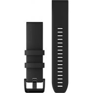 Wearable4U Garmin QuickFit 22 Watch Bands, Black with Black Stainless Steel Hardware