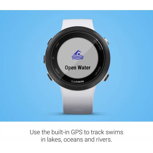  Garmin Swim 2 GPS Swimming Smartwatch with Wearable4U Power Pack Bundle (Whitestone)