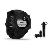 Garmin Instinct Tactical Rugged GPS Watch and Wearable4U Ultimate Power Pack Bundle (Tactical Black)