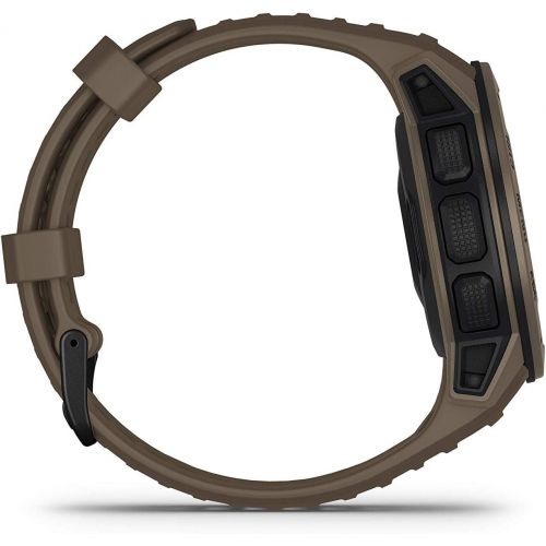  Garmin Instinct Tactical Edition GPS Watch and Wearable4U 2200 mAh Power Bank Bundle (Tactical Coyote Tan)