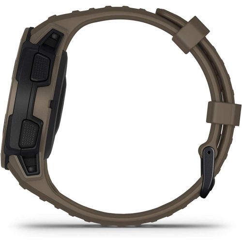  Garmin Instinct Tactical Edition GPS Watch and Wearable4U 2200 mAh Power Bank Bundle (Tactical Coyote Tan)