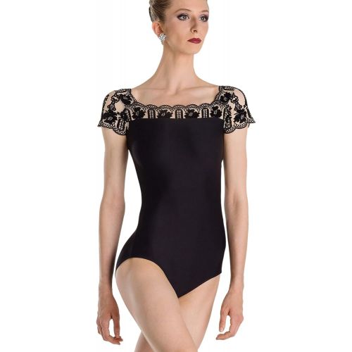  Wearmoi Womens EMMA Ballet Dance Lace Cap Sleeve Leotard