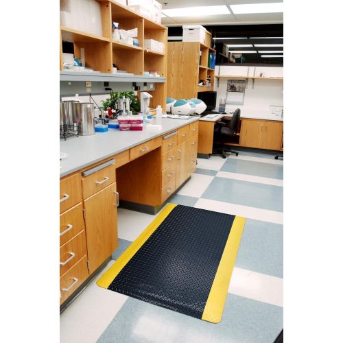  Wearwell 414.1516x3x5BK UltraSoft Diamond-Plate Beveled Mat, Black 15/16-Inch by 3-by 5-Feet