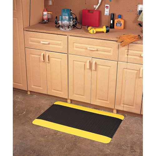  Wearwell 414.1516x3x5BK UltraSoft Diamond-Plate Beveled Mat, Black 15/16-Inch by 3-by 5-Feet