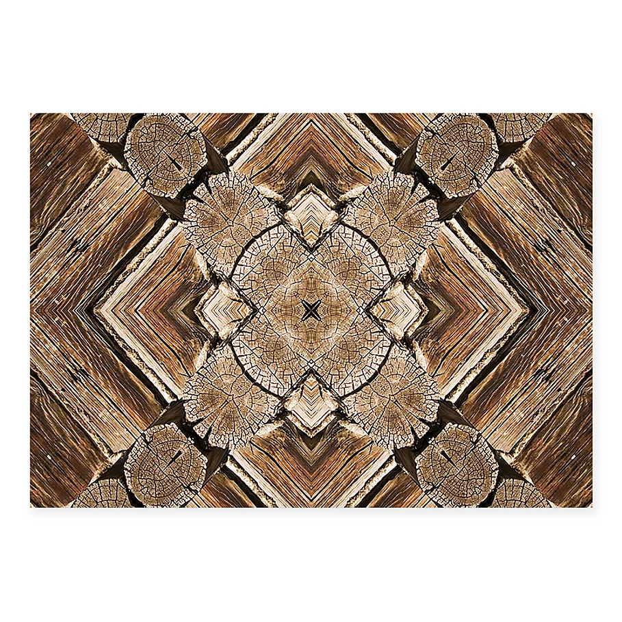  The Softer Side by Weather Guard™ Rustic Wood Scope Kitchen Mat