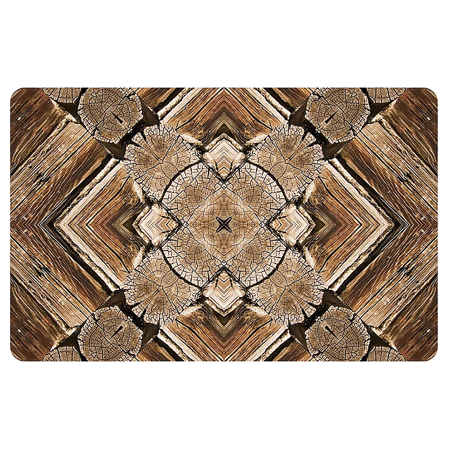  The Softer Side by Weather Guard™ Rustic Wood Scope Kitchen Mat