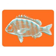 Weather Guard™ The Softer Side by Weather Guard Fish Kitchen Mat in Orange