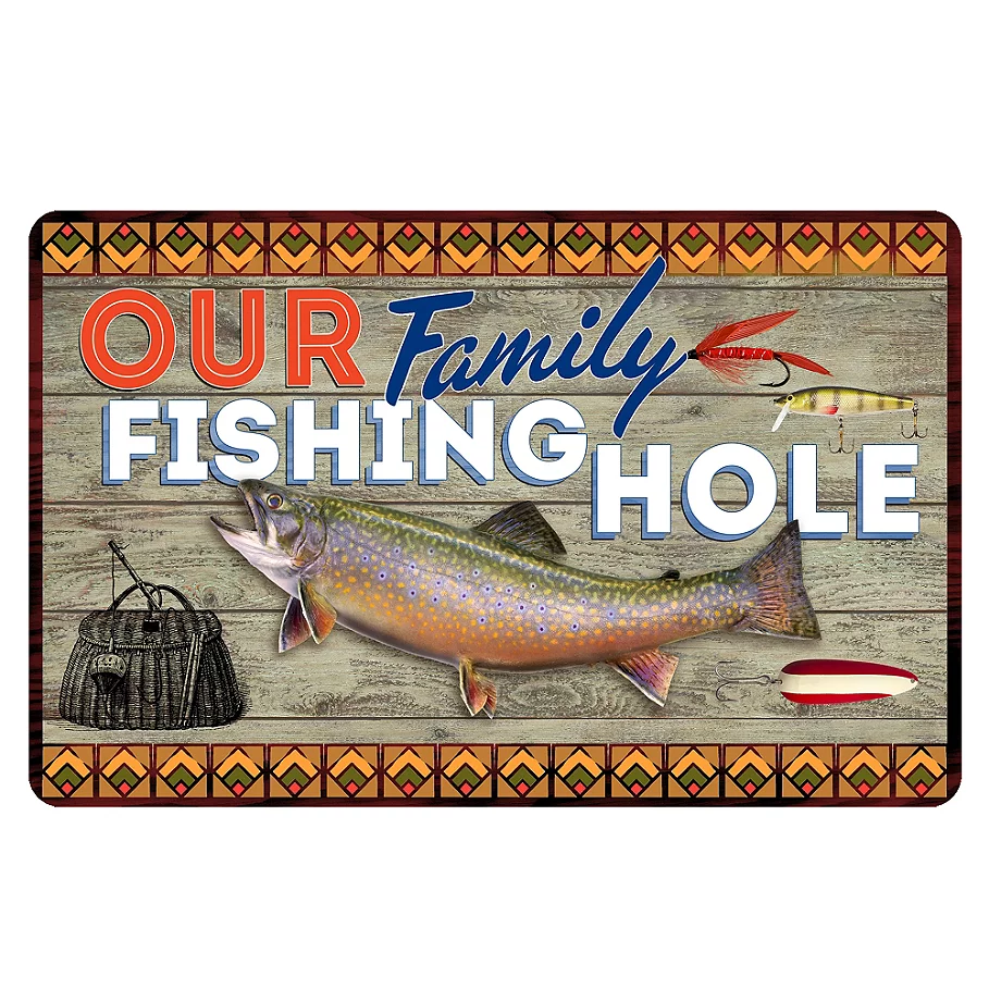  The Softer Side by Weather Guard™ Family Fishing Kitchen Mat