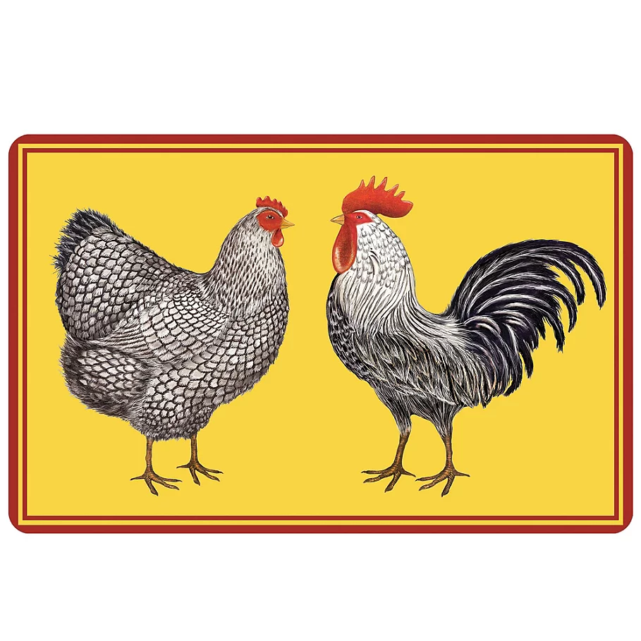 The Softer Side by Weather Guard™ Farmhouse Chickens 23-Inch x 36-Inch Kitchen Mat