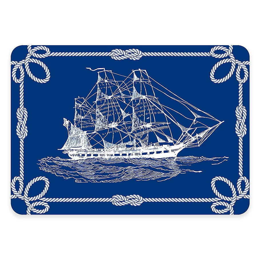  The Softer Side by Weather Guard™ Nautical Ship Kitchen Mat