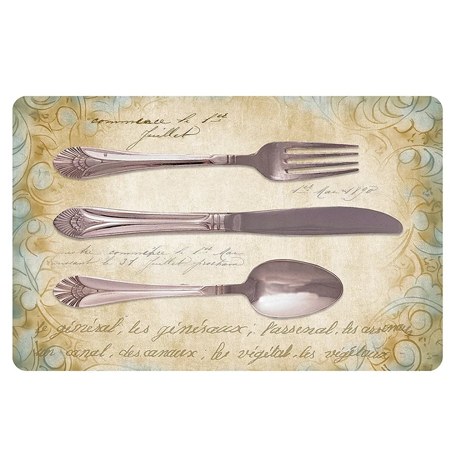 The Softer Side by Weather Guard™ Royal Silverware Kitchen Mat