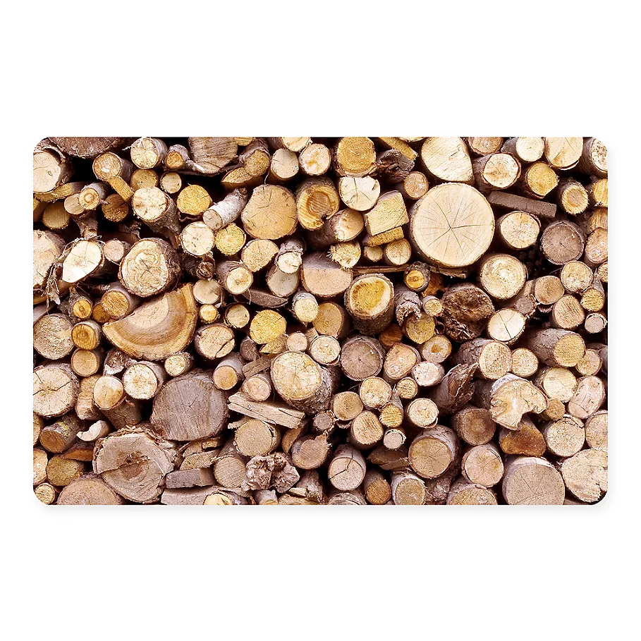  The Softer Side by Weather Guard Stacked Logs Kitchen Mat