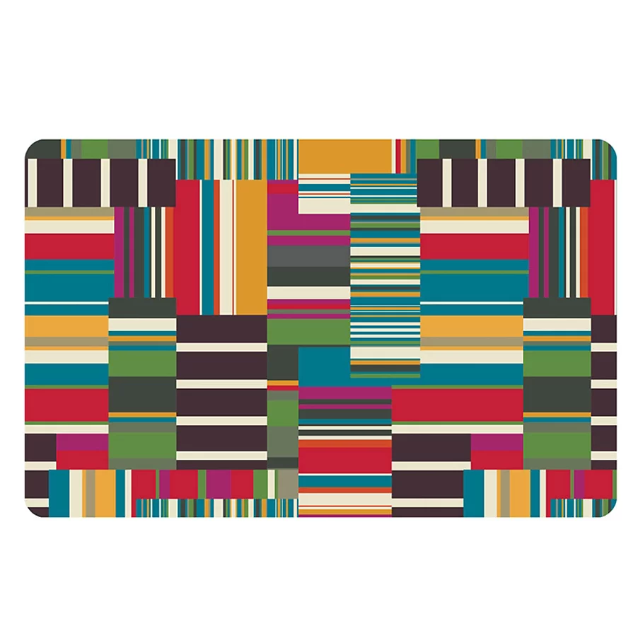  The Softer Side by Weather Guard™ Patchwork Stripe Kitchen Mat