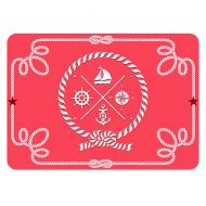 The Softer Side by Weather Guard™ Nautical Icons Kitchen Mat in Coral