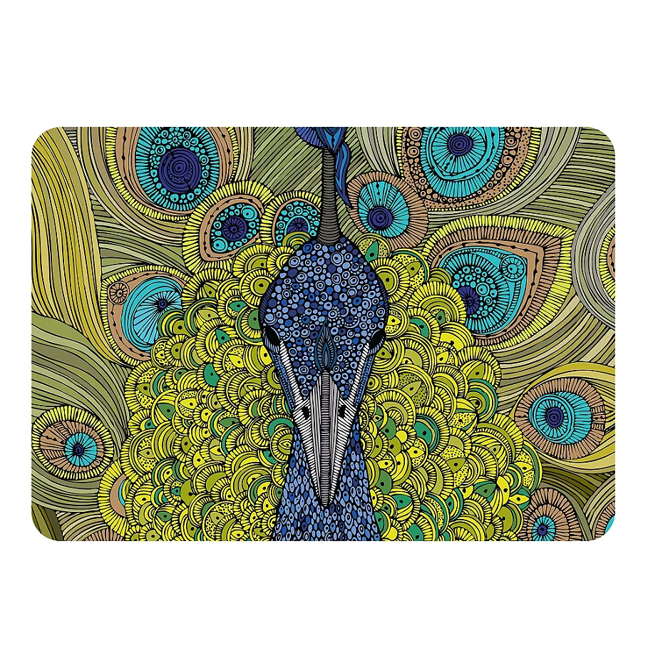 The Softer Side by Weather Guard™ Peacock Kitchen Mat