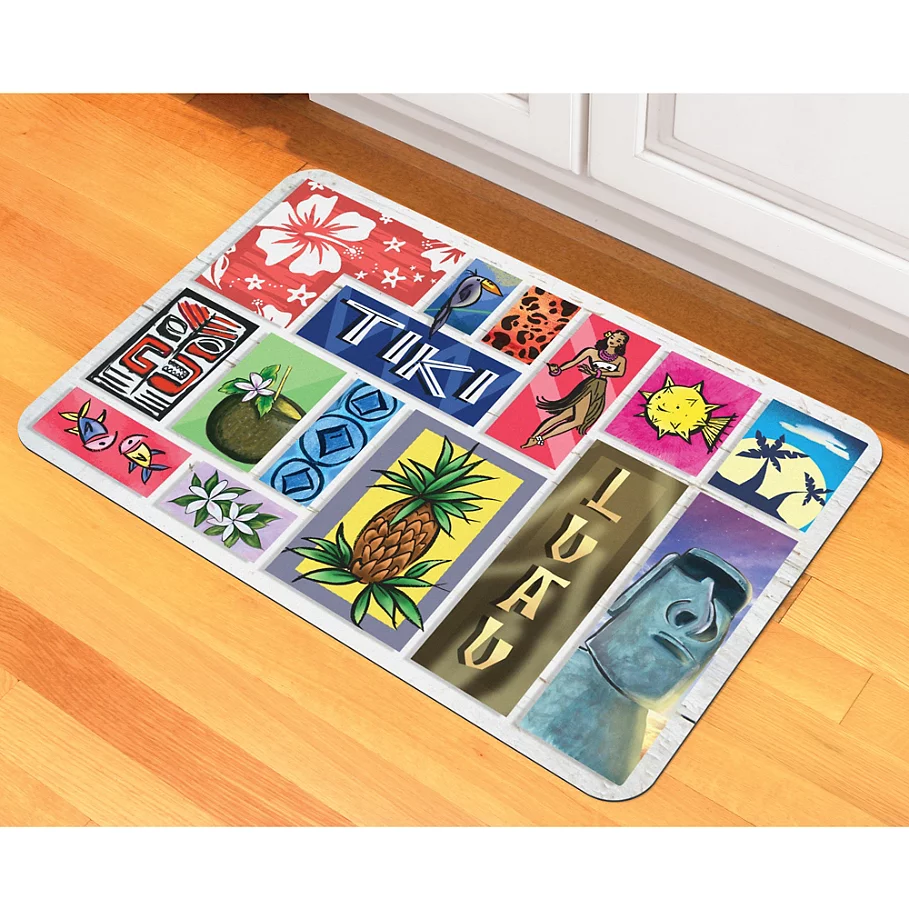  The Softer Side by Weather Guard™ Polynesian Tiki Bar Kitchen Mat