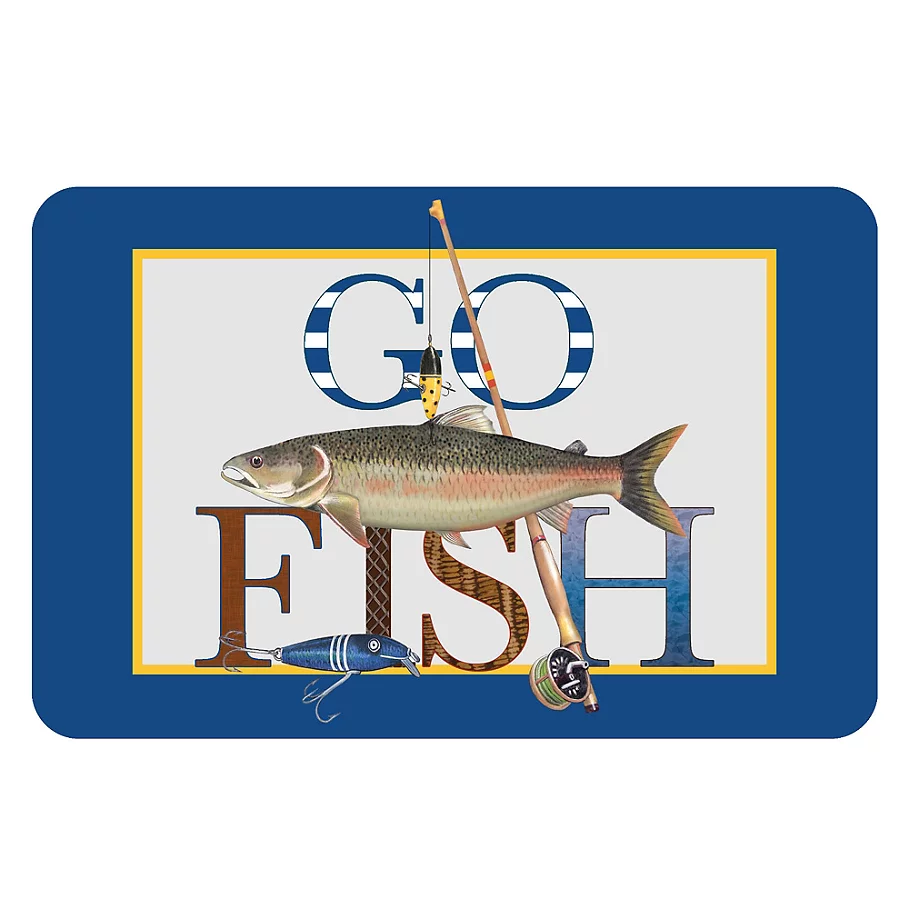 The Softer Side by Weather Guard™ Go Fish Kitchen Mat