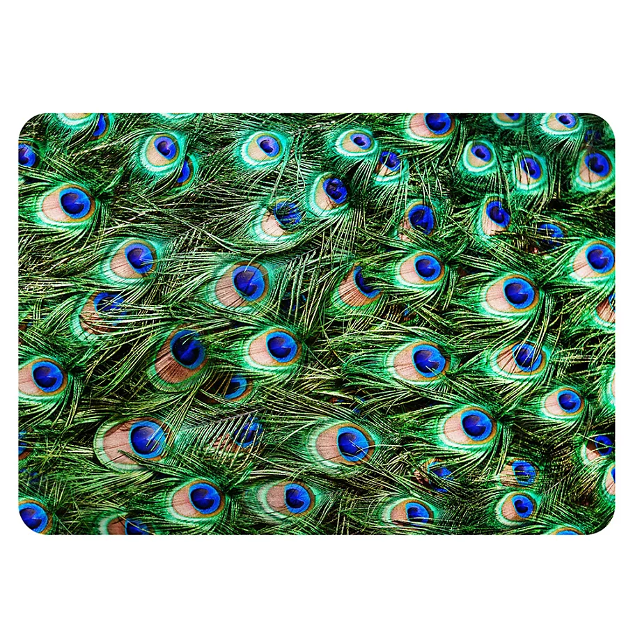  The Softer Side by Weather Guard™ Peacock Plume Kitchen Mat