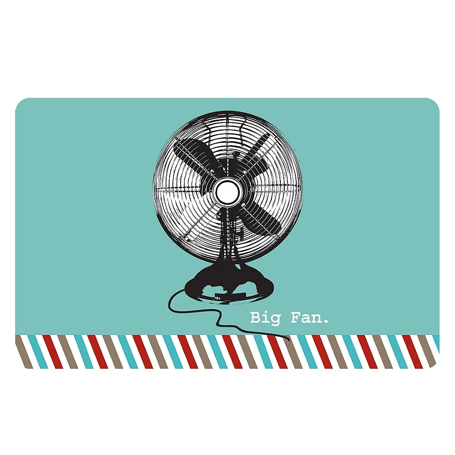  The Softer Side by Weather Guard™ Retro Fan Kitchen Mat