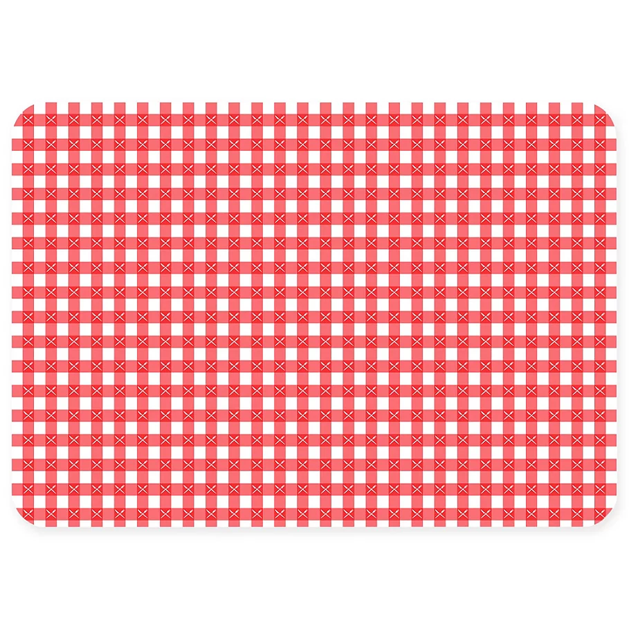  The Softer Side by Weather Guard™ Gingham Kitchen Mat