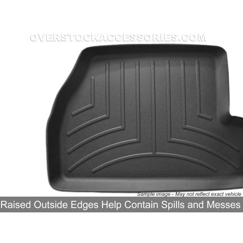  2008-2013 Mitsubishi Lancer Black WeatherTech Floor Liner (Full Set)