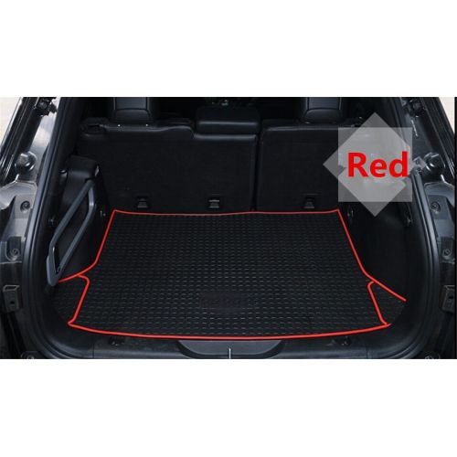  WeatherTech FMtoppeak Red 3D Cargo Trunk Organizer Carpet Rubber Synthetic Leather Tray Slush Floor Liner Mats for 2014-2018 Jeep Cherokee