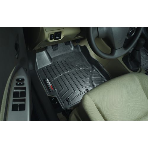  WeatherTech Custom Fit Front FloorLiner for Toyota Yaris/Scion xD (Black)