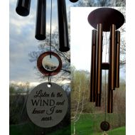 /WeatheredRaindrop Trunk Sale Memorial Wind Chime Chimes In Memory Of loved one Memorial Garden Gift After Loss Wind Chime Loved Memorial COPPER