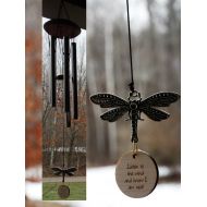 WeatheredRaindrop Dragonfly Wind Chime Custom Gift After Loss Of Mom Dad or Loved One In Memory of stillbirth miscarriage memorial garden