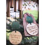 WeatheredRaindrop Memorial Top Selling Double Sided Custom Memorial Wind Chime Gift After Loss Wind Chime Loved One In Memory of windchime Copper