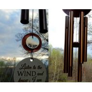 WeatheredRaindrop Memorial Wind Chime Gift After Loss In Sympathy Custom In Memory Of Loved One Keepsake Garden Porch Gift