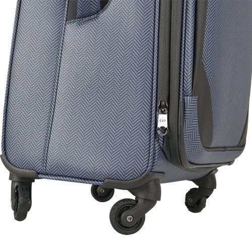  Weatherproof 21 Expandable 4Wheel Spinner Carry On Suitcase