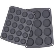 Webake Mini Muffin Cupcake Pan Silicone Mini Tart Pan Quiche Mold for Peanut Butter Cup Egg Bites Fat Bomb Cake Baking