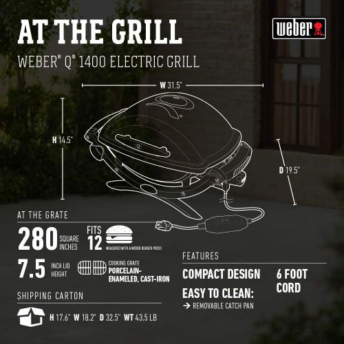  Weber 55020001 Q 2400 Electric Grill