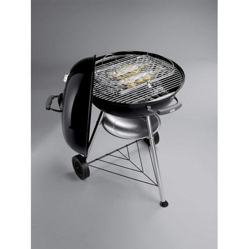  Weber Compact Kettle, Holzkohle Kugelgrill, Durchmesser 57 cm, Schwarz, 1321004